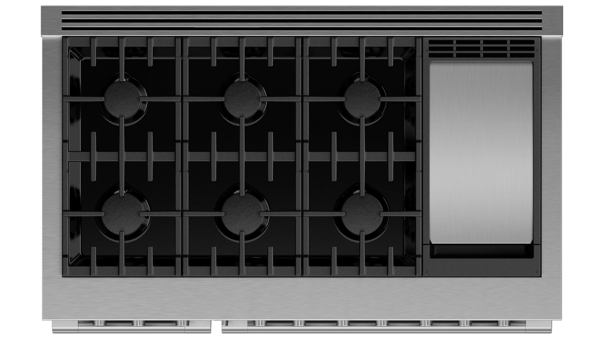 Fisher & Paykel RGV3-486GD-L Range Top View