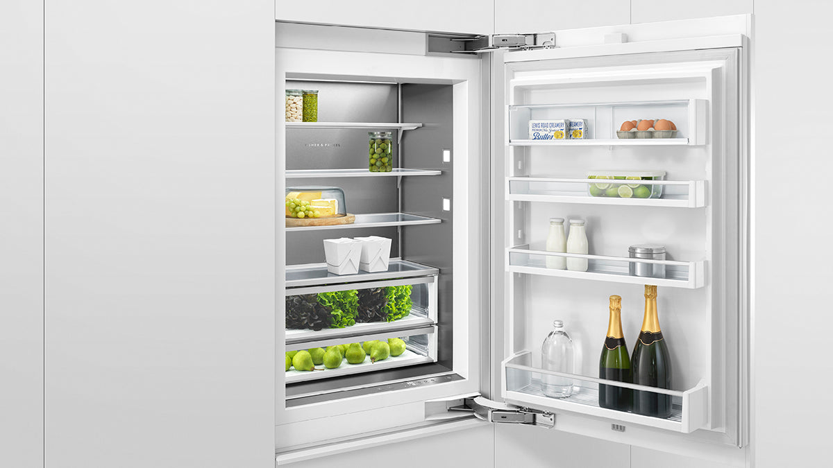 Fisher & Paykel RS3084WRUK1 30" Series 9 Integrated Column Refrigerator Freezer, Ice & Water, Panel Ready, Right Hinge - Product Detail View