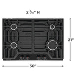 Frigidaire 30" Gas Cooktop - (FCCG3027AB) - FRIGIDAIRE
