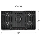 Frigidaire 36" Gas Cooktop - (FCCG3627AB) - FRIGIDAIRE