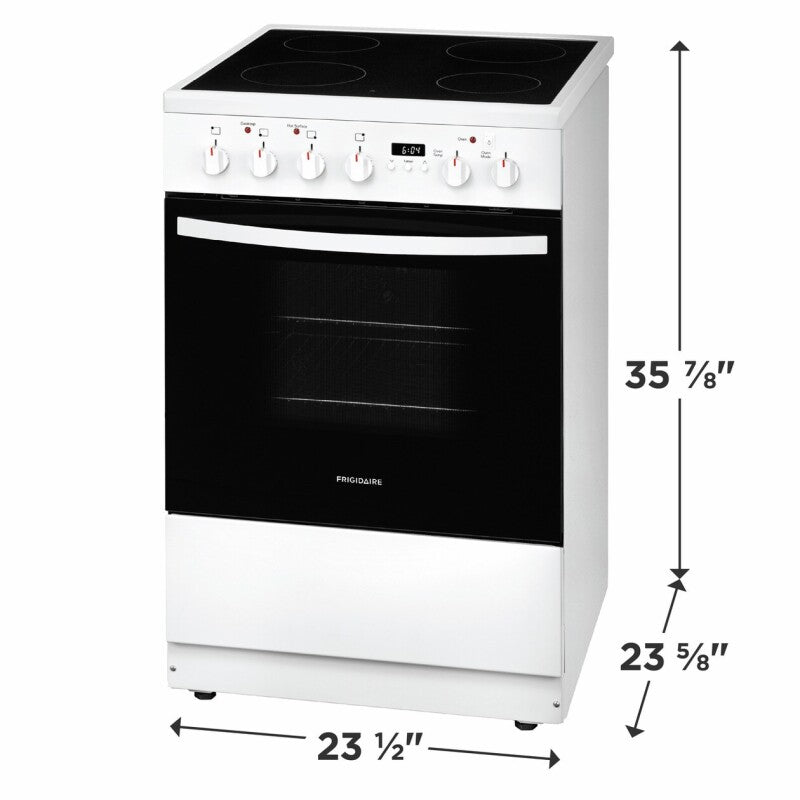 Frigidaire 24" Freestanding Electric Range - (FCFE2425AW) - FRIGIDAIRE