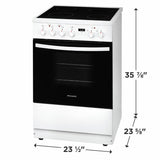 Frigidaire 24" Freestanding Electric Range - (FCFE2425AW) - FRIGIDAIRE