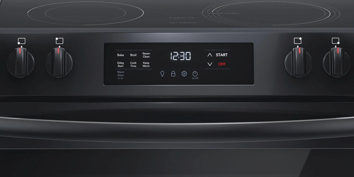 Frigidaire 30" Front Control Electric Range - (FCFE3062AB) - FRIGIDAIRE