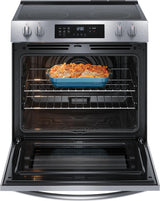 Frigidaire 30" Front Control Freestanding Electric Range with Convection &amp; Self-Clean, 5.3 Cu. Ft., Stainless Steel - FCFE308LAF