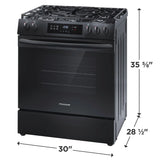 Frigidaire 30" Front Control Gas Range with Quick Boil - (FCFG3062AB) - FRIGIDAIRE