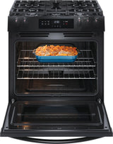 Frigidaire 30" Front Control Gas Range with Quick Boil - (FCFG3062AB) - FRIGIDAIRE