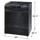 Frigidaire 30" Front Control Gas Range with Quick Boil - (FCFG3062AS) - FRIGIDAIRE