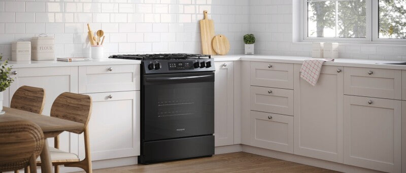 Frigidaire 30" Front Control Gas Range with Quick Boil - (FCFG3062AS) - FRIGIDAIRE