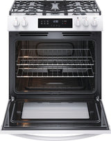 Frigidaire 30" Front Control Gas Range with Quick Boil - (FCFG3062AW) - FRIGIDAIRE