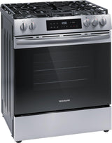 Frigidaire 30" Front Control Freestanding Gas Range with Air Fry, 5.1 Cu. Ft., Stainless Steel - FCFG3082BS