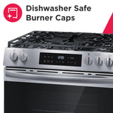 Frigidaire 30" Front Control Freestanding Gas Range with Air Fry, 5.1 Cu. Ft., Stainless Steel - FCFG3082BS
