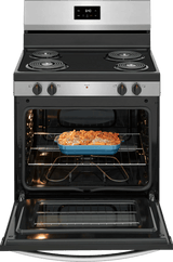 Frigidaire 30" Freestanding Electric Coil Range, 5.3 Cu. Ft., Stainless Steel - FCRC3012BS