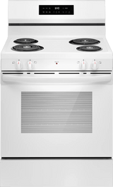 Frigidaire 30" Freestanding Electric Coil Range with Self-Clean, 5.3 Cu. Ft., White - FCRC3022BW