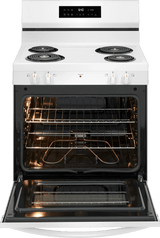 Frigidaire 30" Freestanding Electric Coil Range with Self-Clean, 5.3 Cu. Ft., White - FCRC3022BW