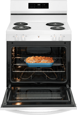 Frigidaire 30" Freestanding Electric Coil Range with Self-Clean, 5.3 Cu. Ft., White - FCRC3022BW