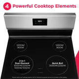 Frigidaire 30" Freestanding Electric Range with Quick Boil &amp; Dual Element, 5.3 Cu. Ft., Stainless Steel - FCRE3050BS