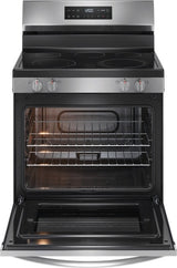 30-in Glass Top 5 Burners 5.3-cu ft Steam Cleaning Freestanding Electric Range - (FCRE306LAF) -