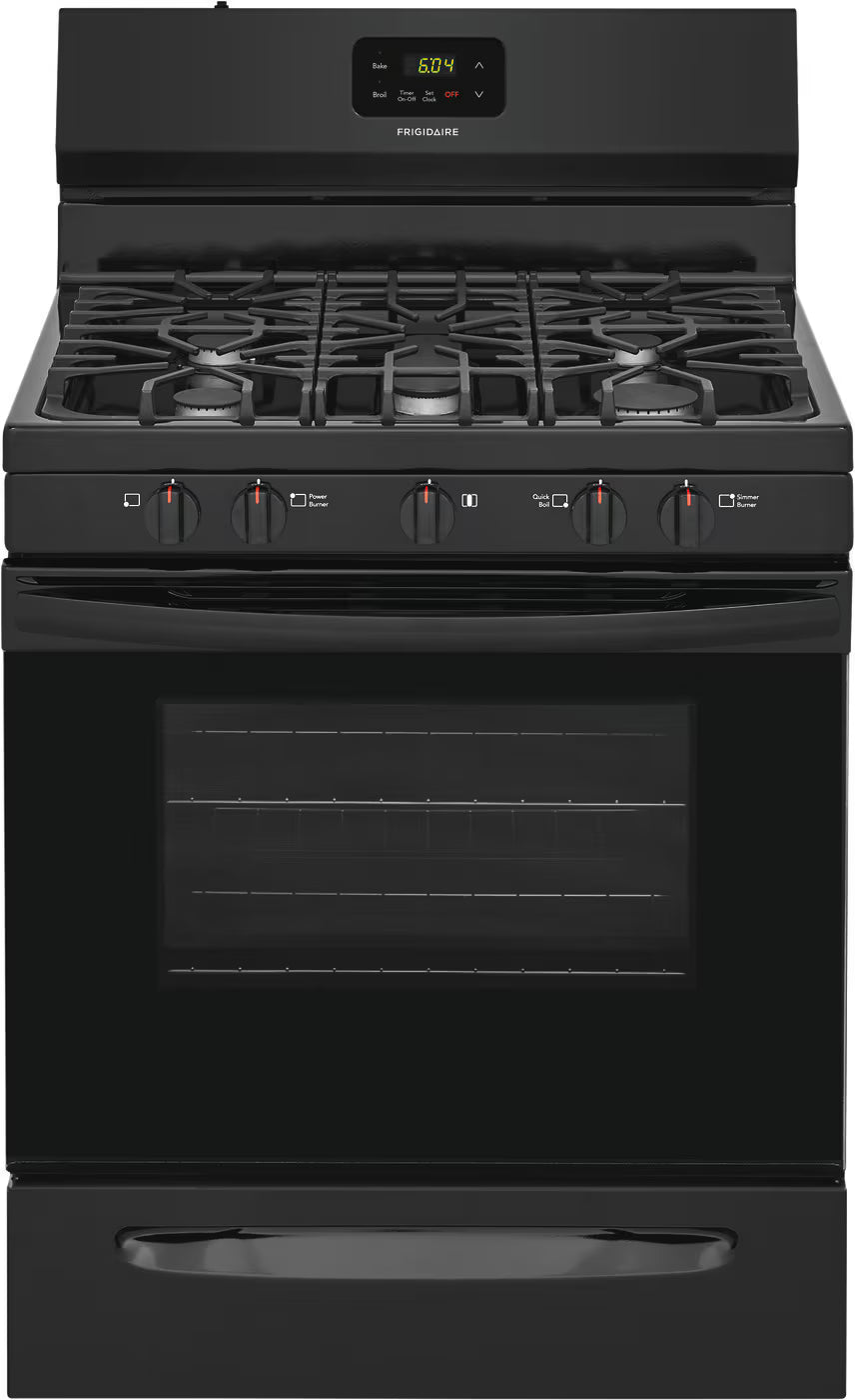 Frigidaire 30" Gas Range - (FCRG3052AB) - FRIGIDAIRE