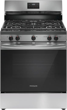 Frigidaire 30 in. Gas Range With 5 Sealed Burners 5.1 cu. ft. Oven Capacity Stainless Steel