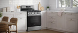 Frigidaire 30" Freestanding Gas Range with Quick Boil &amp; Steam Clean, 5.1 Cu. Ft., Stainless Steel - FCRG306LAF