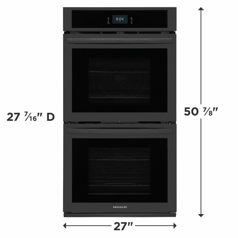 Frigidaire 27" Double Electric Wall Oven with Fan Convection - (FCWD2727AB) - FRIGIDAIRE