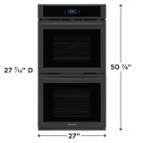 Frigidaire 27" Double Electric Wall Oven with Fan Convection - (FCWD2727AB) - FRIGIDAIRE