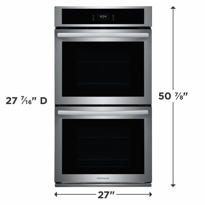 Frigidaire 27" Double Electric Wall Oven with Fan Convection - (FCWD2727AS) - FRIGIDAIRE