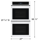 Frigidaire 27" Double Electric Wall Oven with Fan Convection - (FCWD2727AW) - FRIGIDAIRE