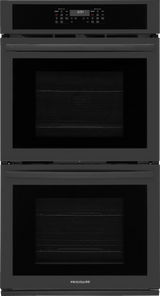 Frigidaire 27" Double Electric Wall Oven with Convection, Black - FCWD2730AB