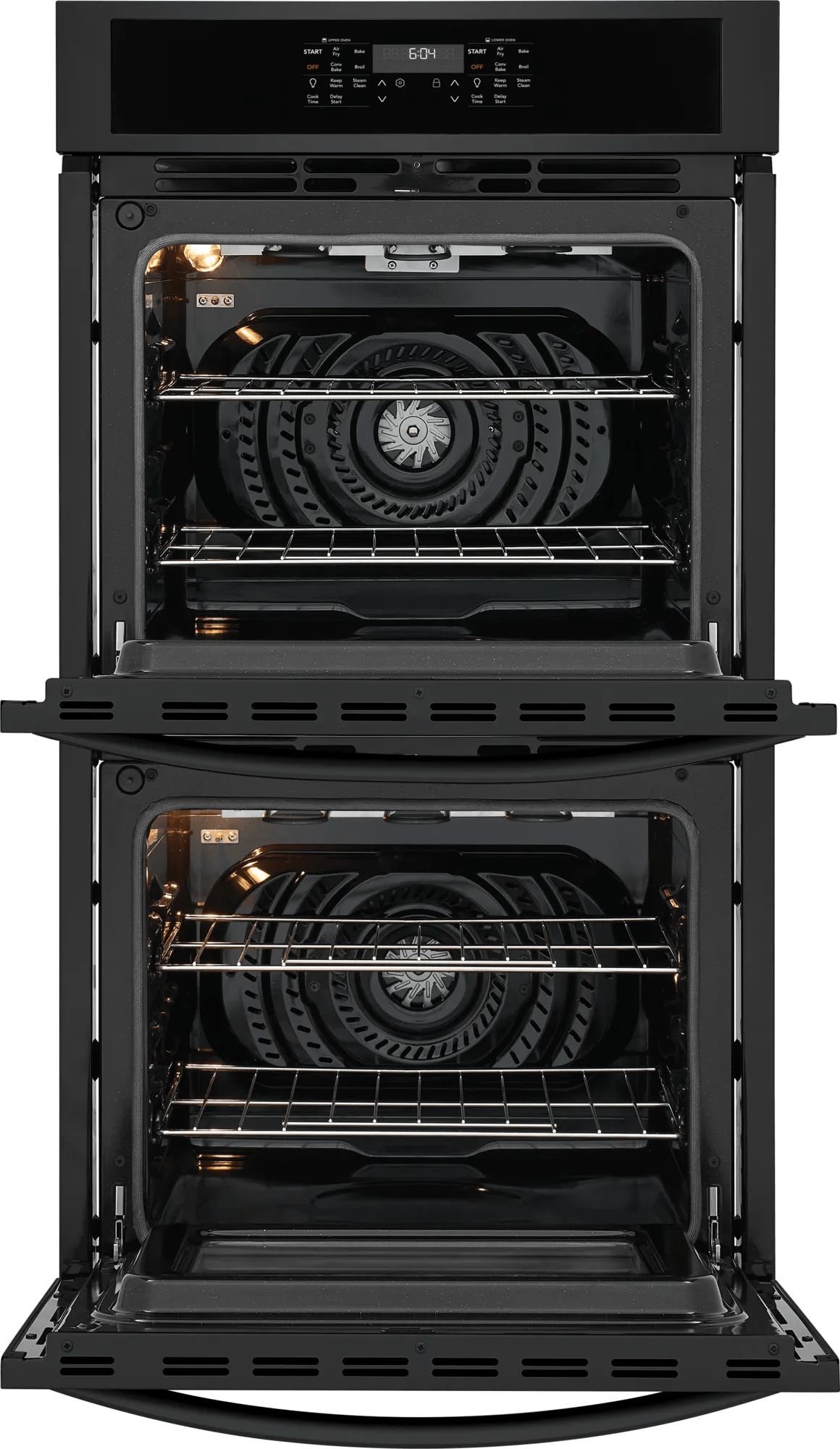 Frigidaire 27" Double Electric Wall Oven with Convection, Black - FCWD2730AB