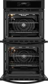 Frigidaire 27" Double Electric Wall Oven with Convection, Black - FCWD2730AB