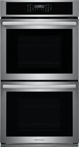 Frigidaire 27" Double Electric Wall Oven with Convection, Stainless Steel - FCWD2730AS