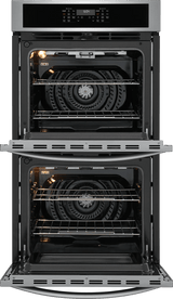 Frigidaire 27" Double Electric Wall Oven with Convection, Stainless Steel - FCWD2730AS