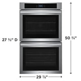Frigidaire 30" Double Electric Wall Oven with Fan Convection - (FCWD3027AB) - FRIGIDAIRE