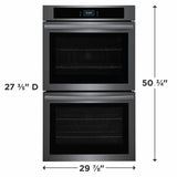 Frigidaire 30" Double Electric Wall Oven with Fan Convection - (FCWD3027AD) - FRIGIDAIRE