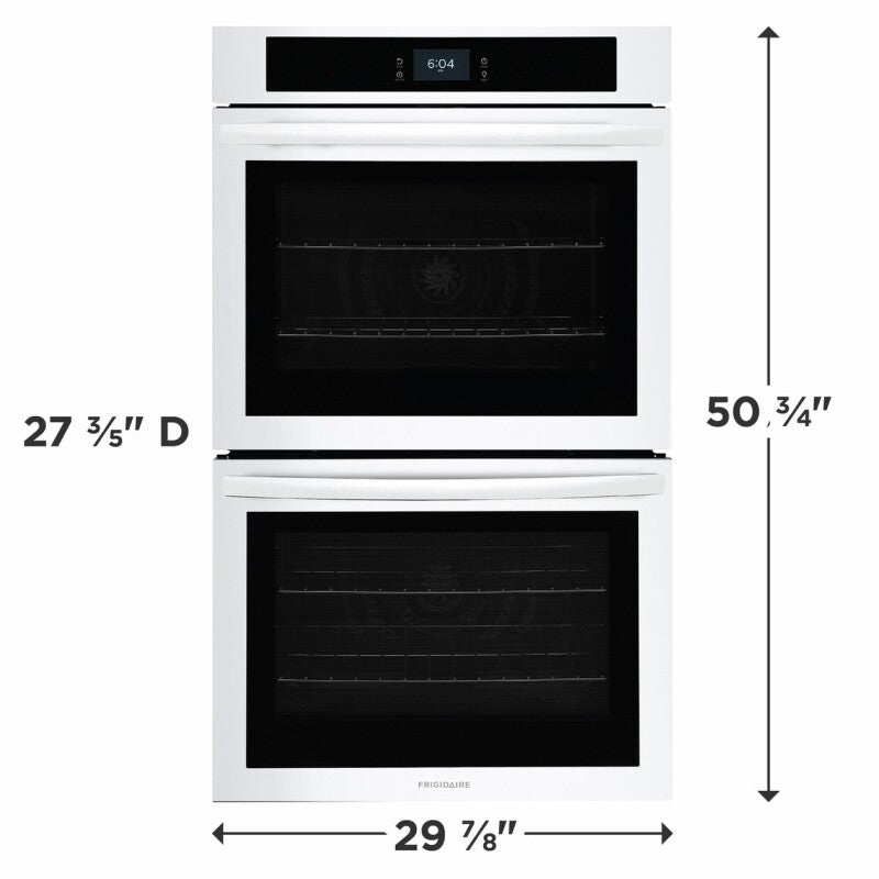 Frigidaire 30" Double Electric Wall Oven with Fan Convection - (FCWD3027AW) - FRIGIDAIRE