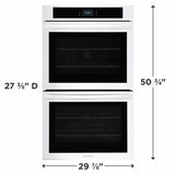 Frigidaire 30" Double Electric Wall Oven with Fan Convection - (FCWD3027AW) - FRIGIDAIRE