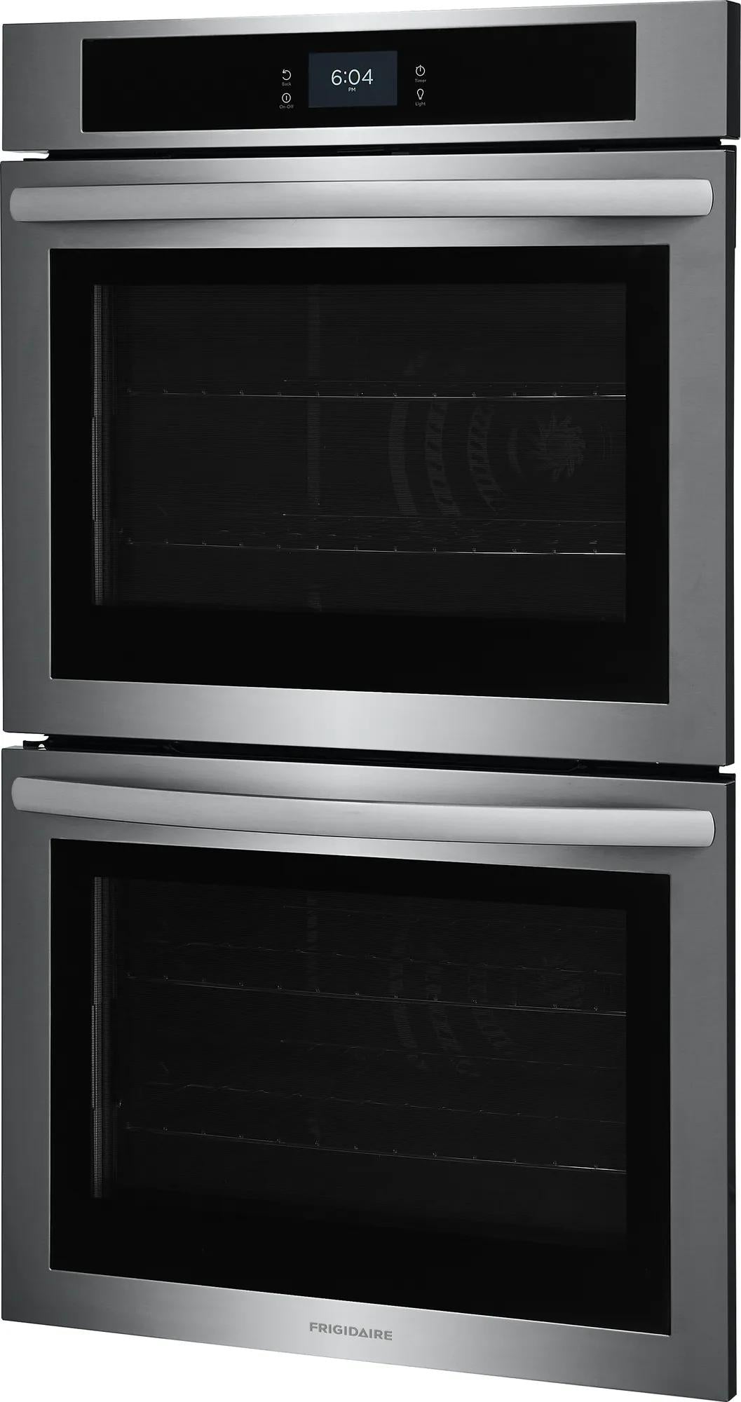 Frigidaire 30" Double Electric Wall Oven with Convection, 10.6 Cu. Ft., Stainless Steel - FCWD302LAF
