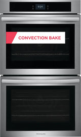 Frigidaire 30" Double Electric Wall Oven with Convection, 10.6 Cu. Ft., Stainless Steel - FCWD302LAF