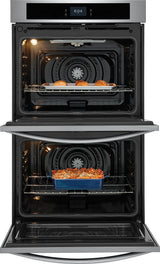 Frigidaire 30" Double Electric Wall Oven with Convection, 10.6 Cu. Ft., Stainless Steel - FCWD302LAF