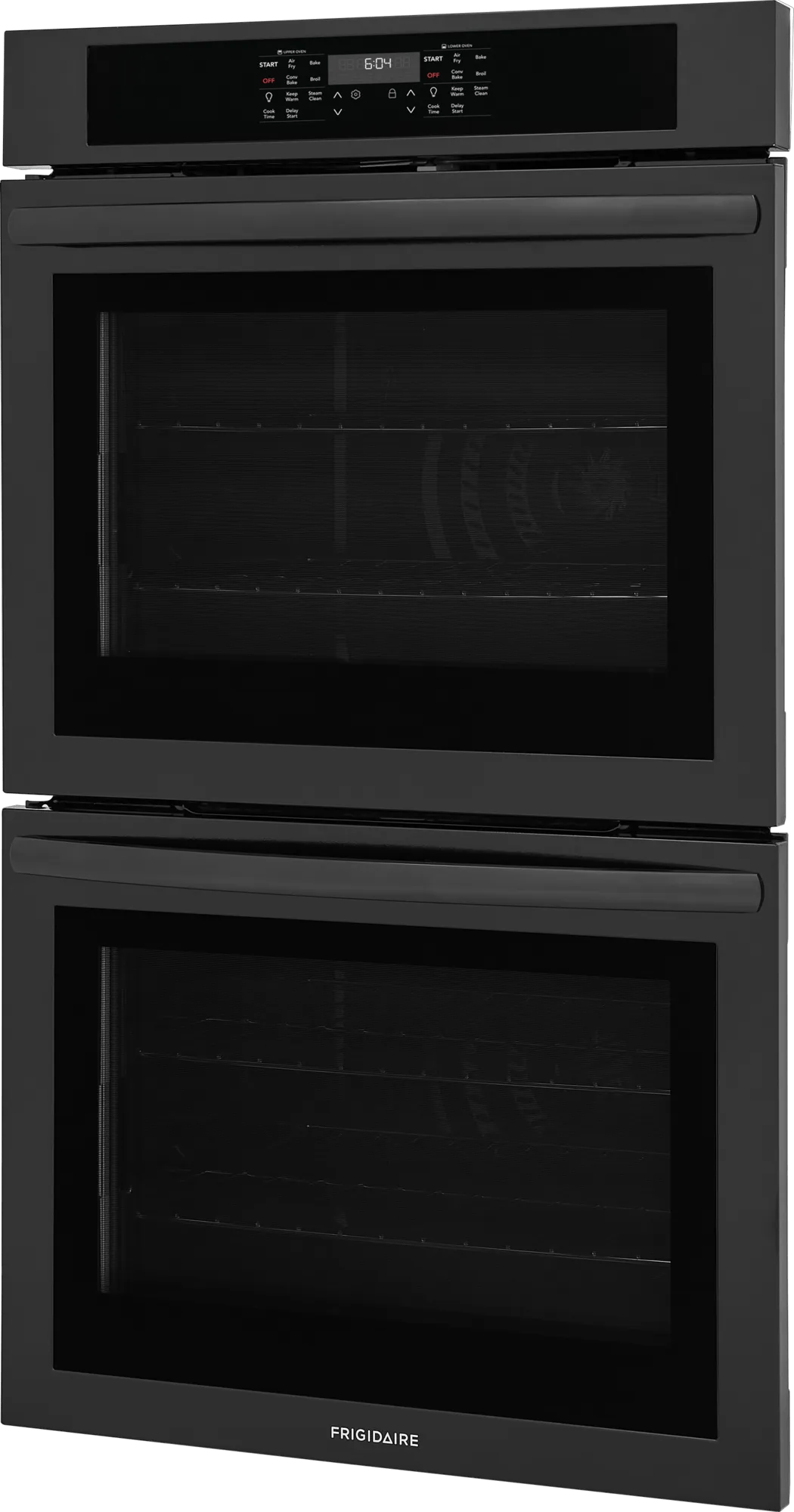 Frigidaire 30" Double Electric Wall Oven with Air Fry &amp; Convection, 10.6 Cu. Ft., Black - FCWD3030AB