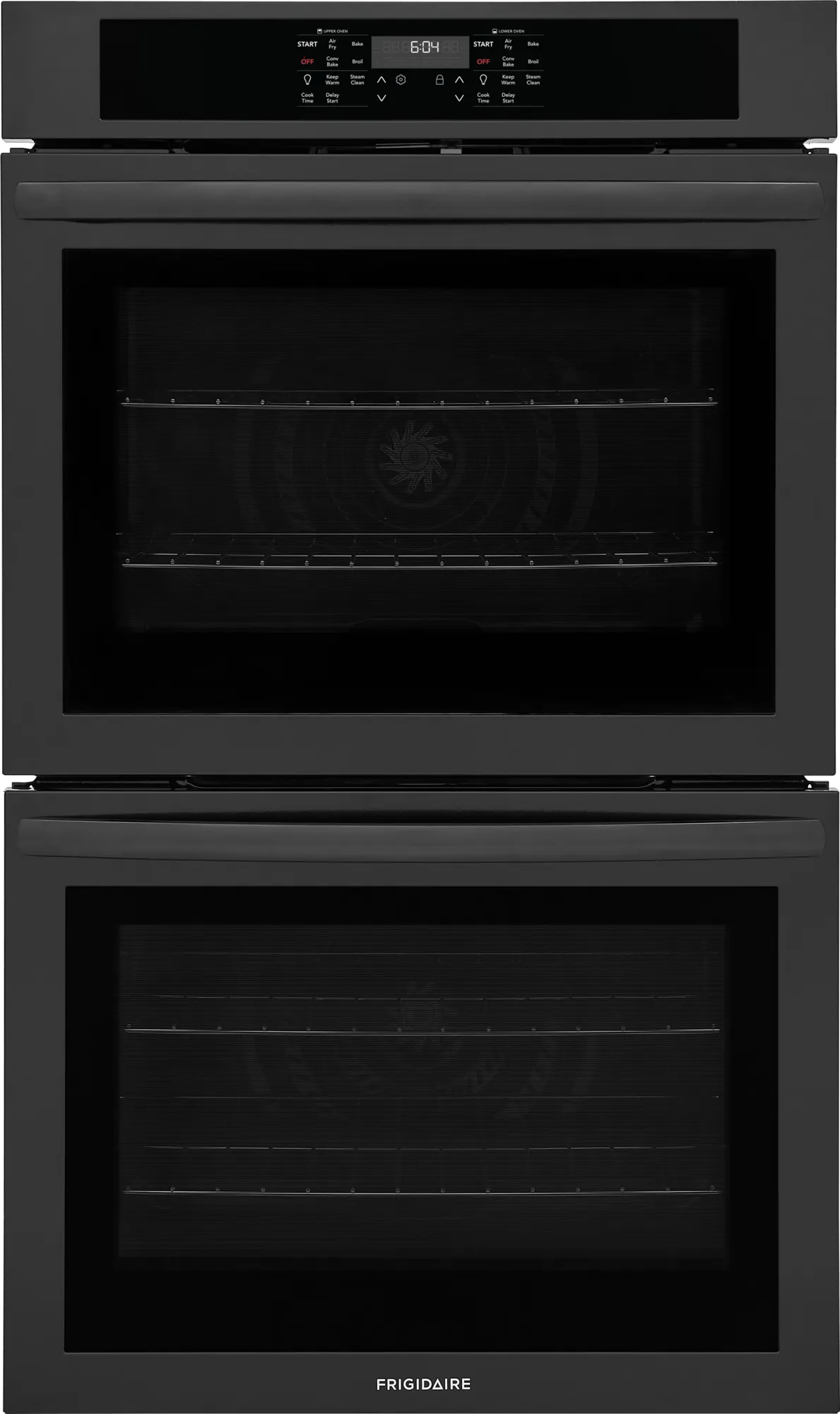 Frigidaire 30" Double Electric Wall Oven with Air Fry &amp; Convection, 10.6 Cu. Ft., Black - FCWD3030AB