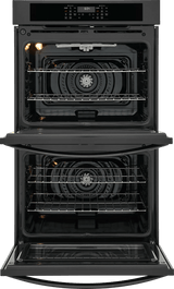 Frigidaire 30" Double Electric Wall Oven with Air Fry &amp; Convection, 10.6 Cu. Ft., Black - FCWD3030AB