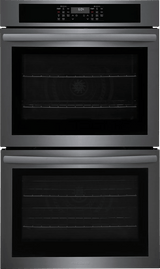 Frigidaire 30" Double Electric Wall Oven with Air Fry &amp; Convection, 10.6 Cu. Ft., Black Stainless Steel - FCWD3030AD