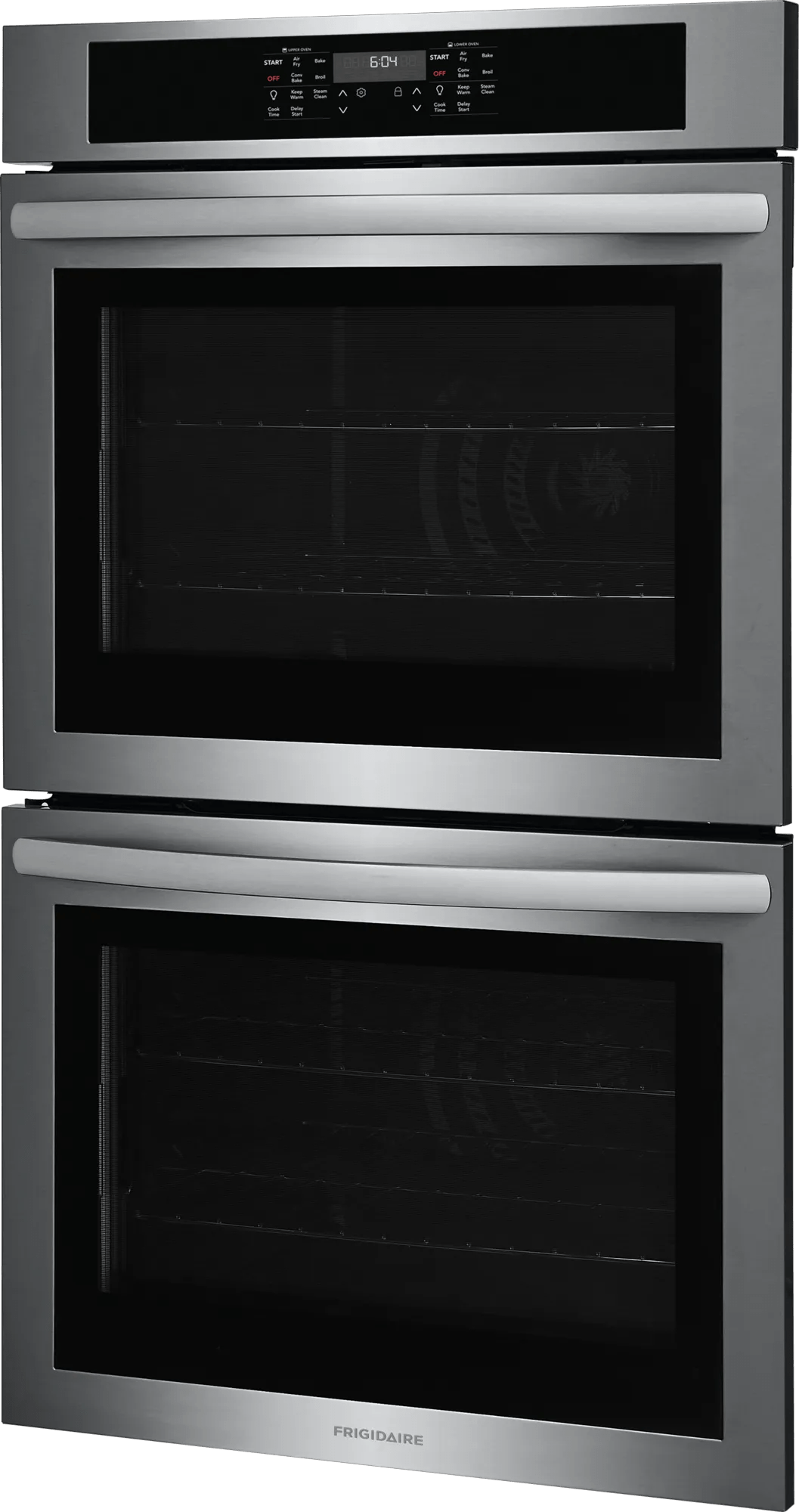 Frigidaire 30" Double Electric Wall Oven with Air Fry &amp; Convection, 10.6 Cu. Ft., Stainless Steel - FCWD3030AS