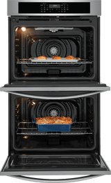 Frigidaire 30" Double Electric Wall Oven with Air Fry &amp; Convection, 10.6 Cu. Ft., Stainless Steel - FCWD3030AS