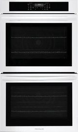 Frigidaire 30" Double Electric Wall Oven with Air Fry &amp; Convection, 10.6 Cu. Ft., White - FCWD3030AW