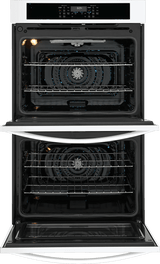 Frigidaire 30" Double Electric Wall Oven with Air Fry &amp; Convection, 10.6 Cu. Ft., White - FCWD3030AW