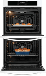 Frigidaire 30" Double Electric Wall Oven with Air Fry &amp; Convection, 10.6 Cu. Ft., White - FCWD3030AW