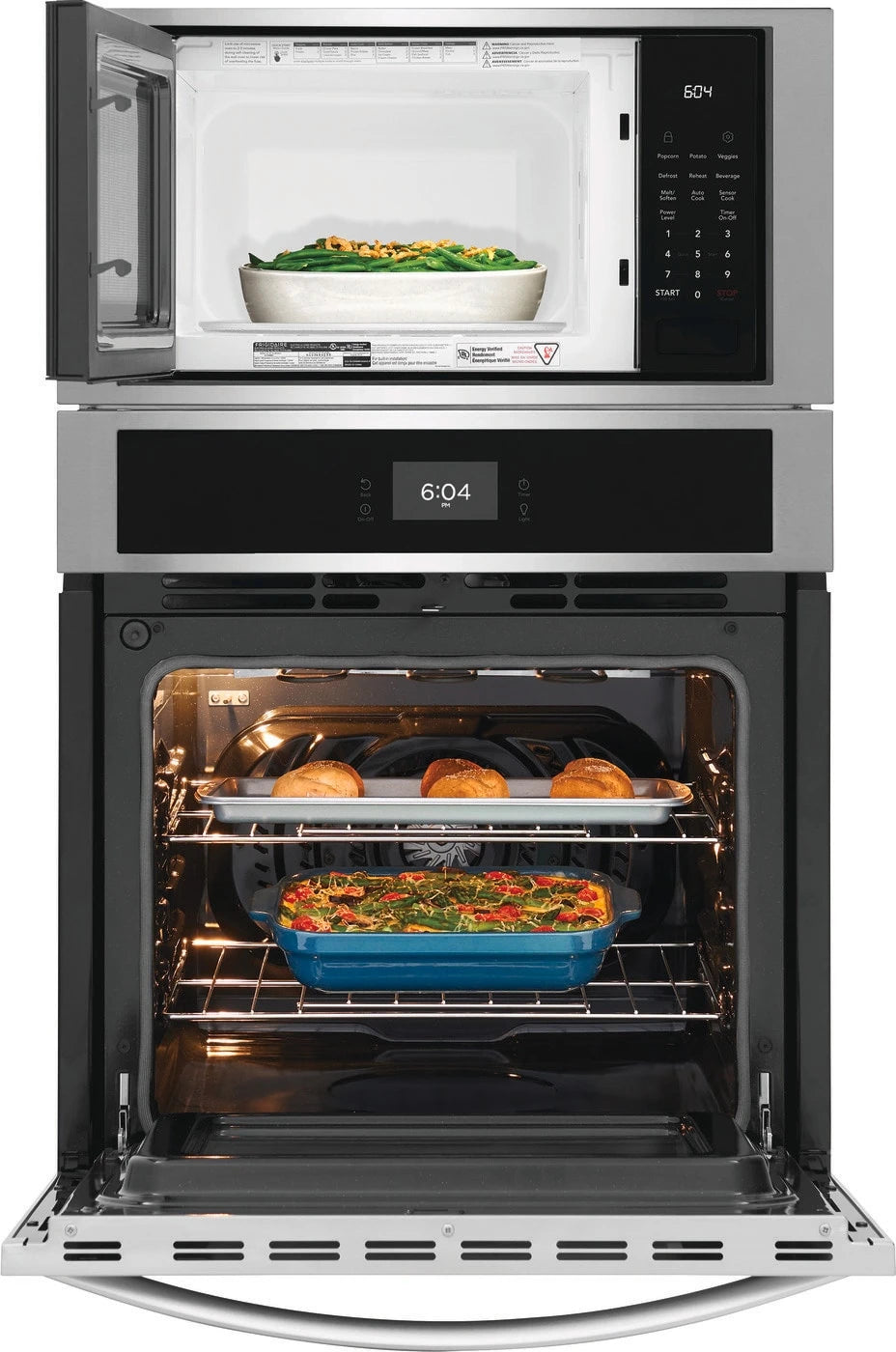 Frigidaire 27" Electric Wall Oven and Microwave Combination - (FCWM2727AB) - FRIGIDAIRE